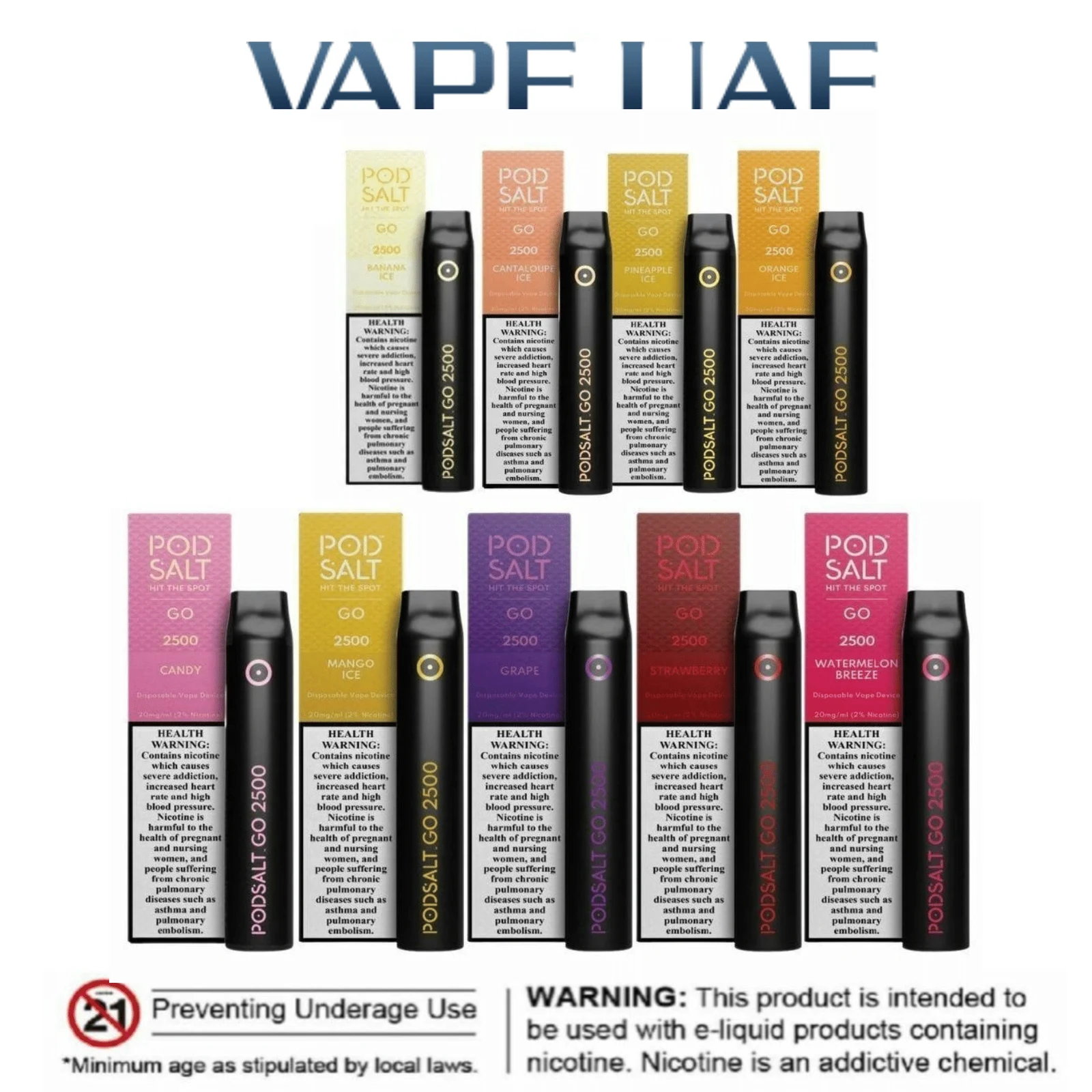 Pod Salt GO 2500 Puffs 20mg Disposable Vape Pod Salt GO 2500 Puffs 20mg Disposable Vape
